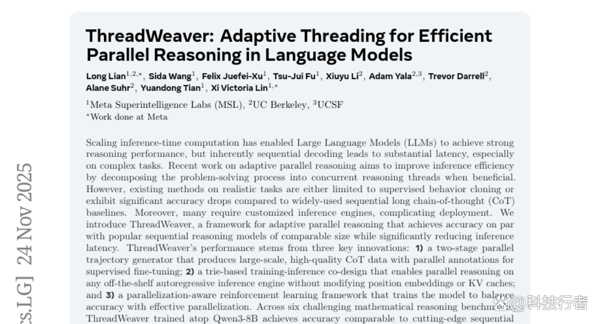 Meta实验室革命性并行推理技术：让AI模型思考速度提升50%